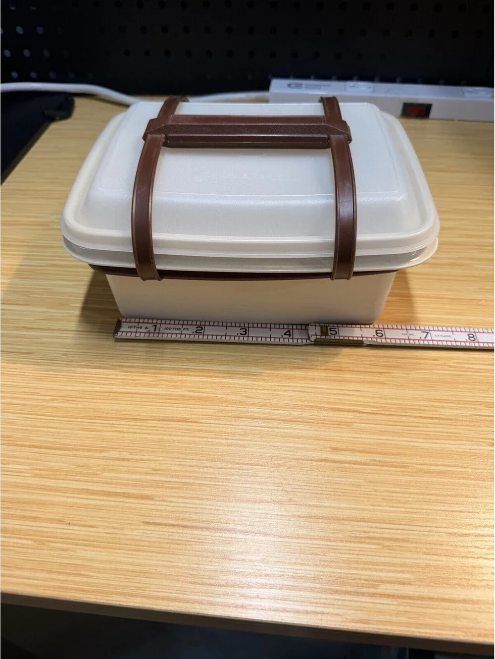Vintage Tupperware Pak N Carry Lunch Box Carrying Case Handles Food Complete *